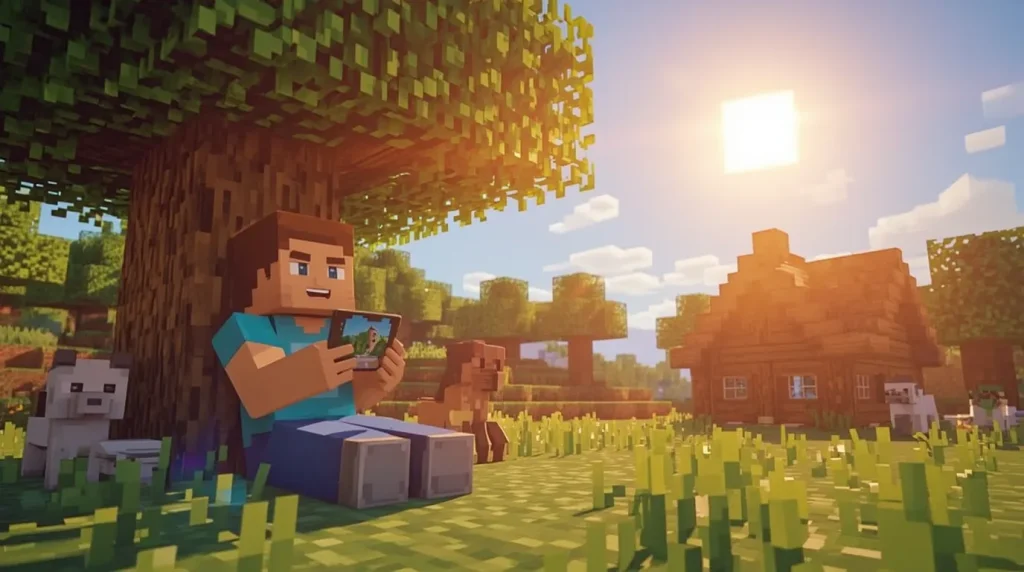How to Optimize Minecraft APK for Smooth Gameplay on Low-End Devices 6 Lucid Realism Warm and vibrant digital art Minecraft aesthetic 3