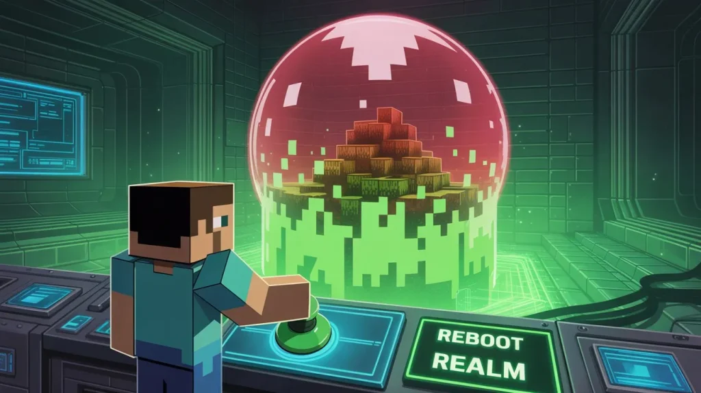 The Truth About Minecraft Mobile Multiplayer: Servers, Realms, and Lag Fixes 5 a digital art piece in a futuristic high 4DDQGD4CQ72Ljo4Tv6agwQ 2r8wS pbRXytz y3dpvdGg